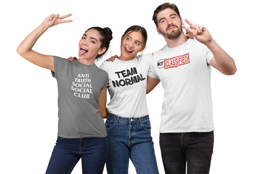Announcing Team Normal Tees! A clothing brand for NORMAL people who are still tethered to reality!