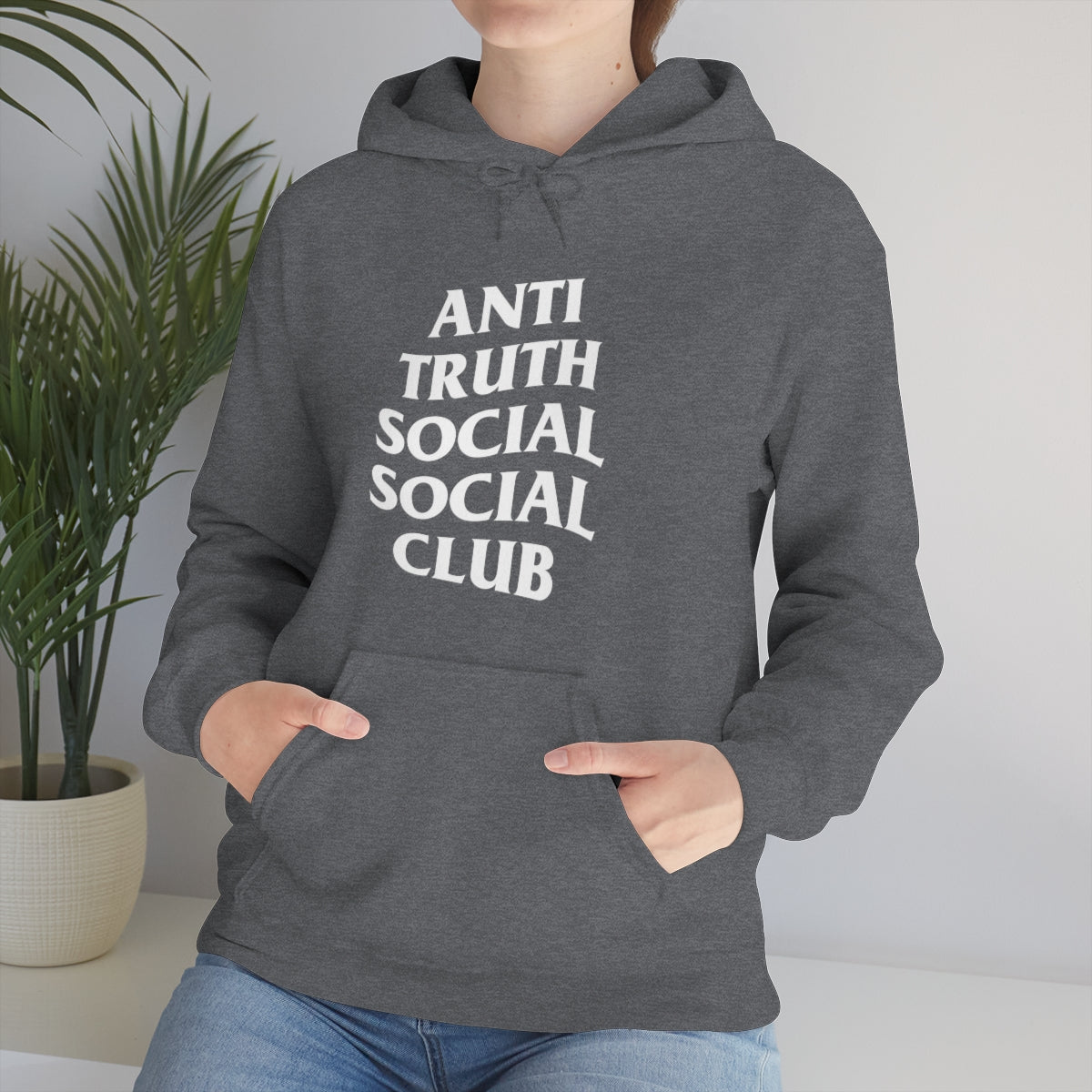 Unisex Heavy Blend™ Anti Truth Social Social Club Hooded Sweatshirt