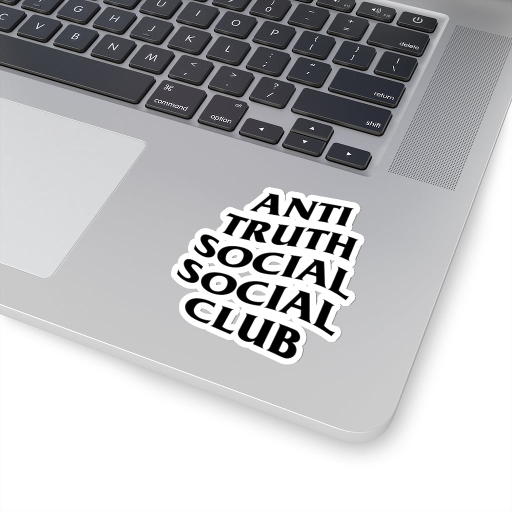 Anti Truth Social Social Club Kiss-Cut Stickers.
