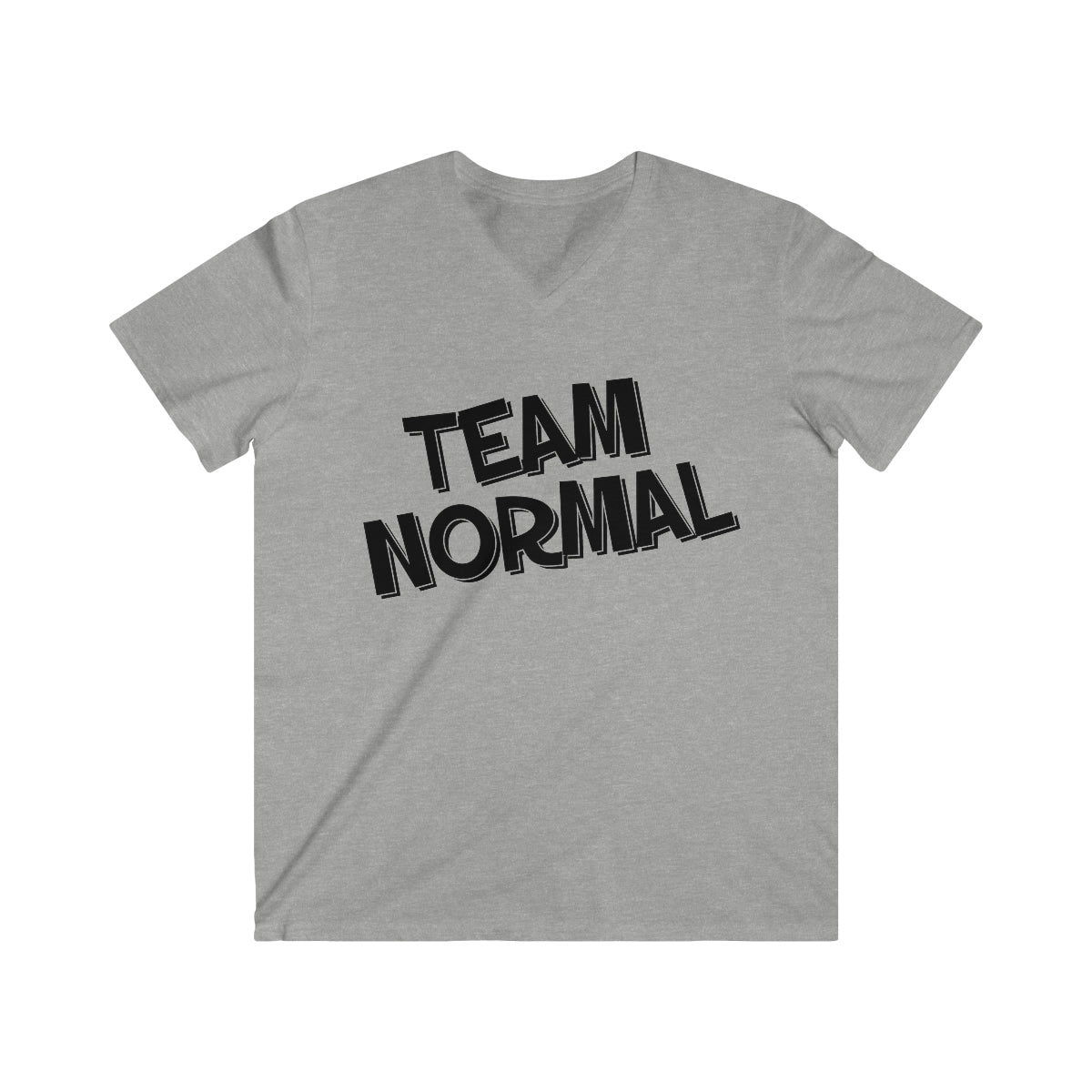 Team Normal Men's Fitted V-Neck Short Sleeve Tee