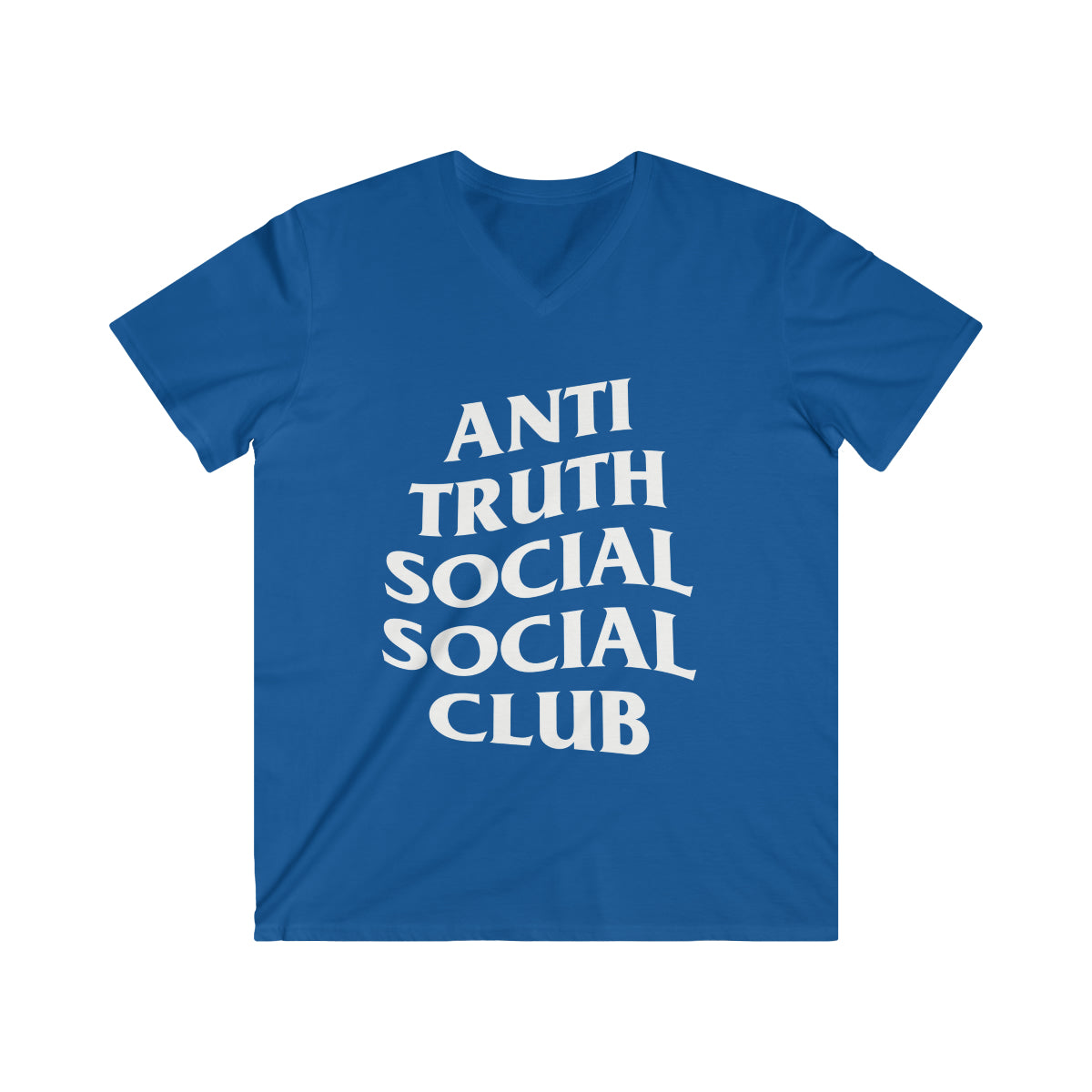 Anti Truth Social Social Club Men's Fitted V-Neck Short Sleeve Tee